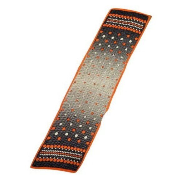 Plisse Polka Dots Scarf Made in Italy Vintage Accessories - Picture 4 of 6